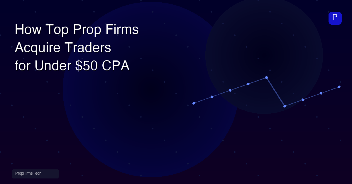 How Top Prop Firms Acquire Traders for Under $50 CPA