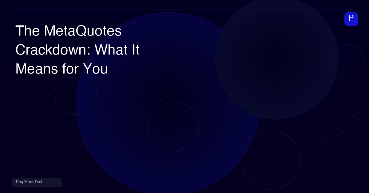 The MetaQuotes Crackdown: What It Means for Your Prop Firm's Tech Stack