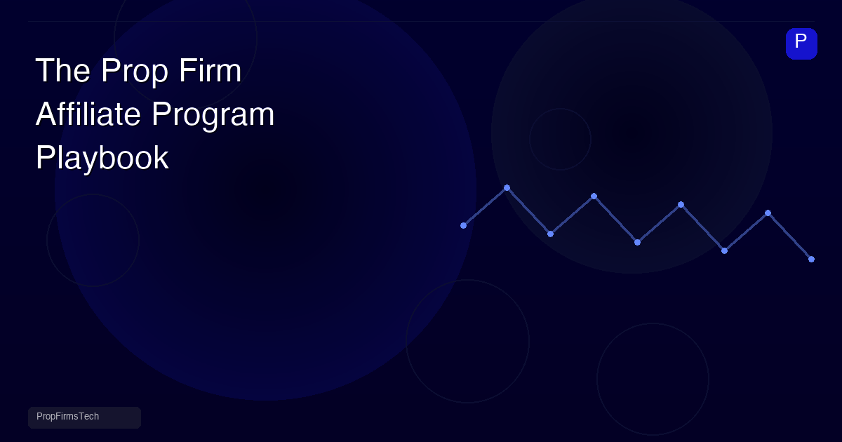 The Prop Firm Affiliate Program Playbook: Structure, Commission, and Scale