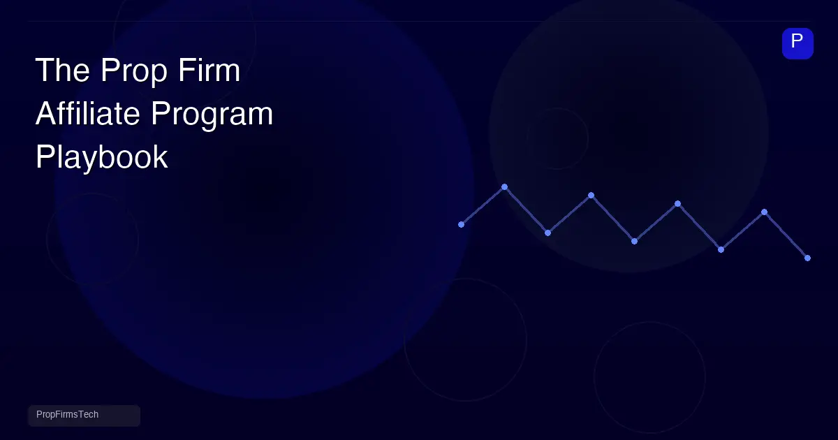The Prop Firm Affiliate Program Playbook: Structure, Commission, and Scale