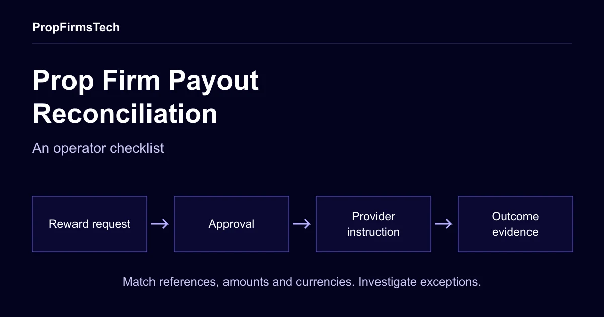 Prop Firm Payout Reconciliation: An Operator Checklist