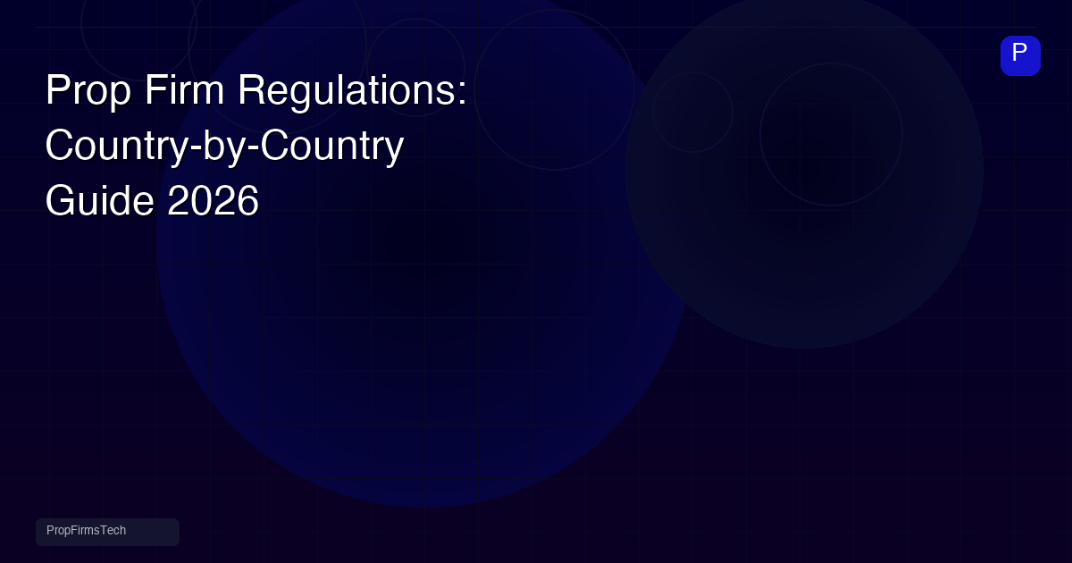 Prop Firm Regulations: A Country-by-Country Guide for 2026