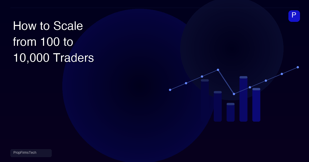 How to Scale a Prop Firm from 100 to 10,000 Traders